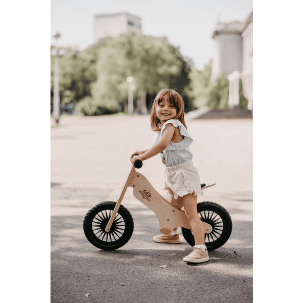 Kinderfeets Draisienne enfant 2 roues bois naturel roseoubleu.fr