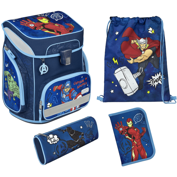 Scooli Cartable d'école enfant EasyFit Avengers 5 pièces