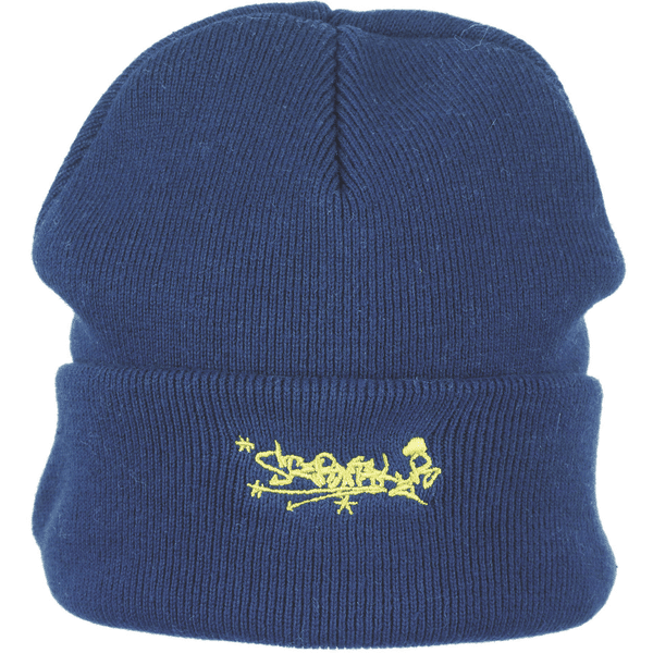 Sterntaler Bonnet tricoté look skateur marine 