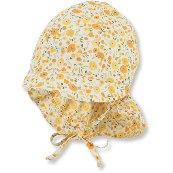 Sterntaler Schirmmütze mit Nackenschutz gelb

