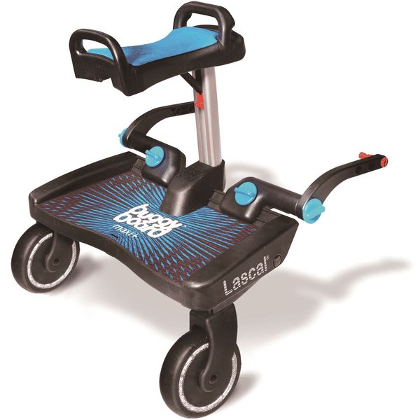 Lascal Planche à roulettes pour poussette Buggy Board Maxi Plus siège bleu