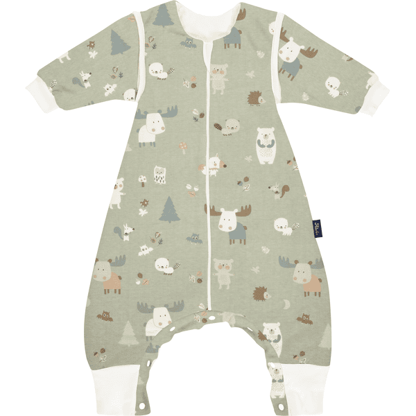 Alvi® Combinaison pyjama bébé manches amovibles Baby Forest