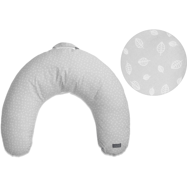 VINTER&BLOOM Coussin d'allaitement Nordic Leaf Calm Grey