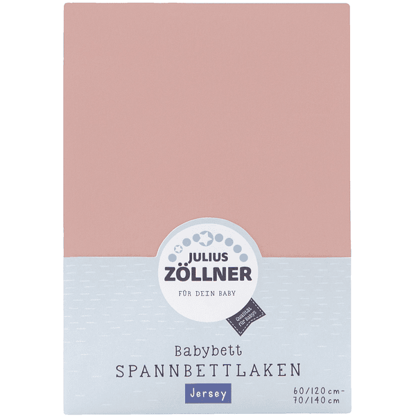 JULIUS ZÖLLNER Hoeslaken Jersey blush 70 x 140 cm