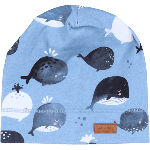 Wal kiddy  Beanie Cute Wahles blauw 