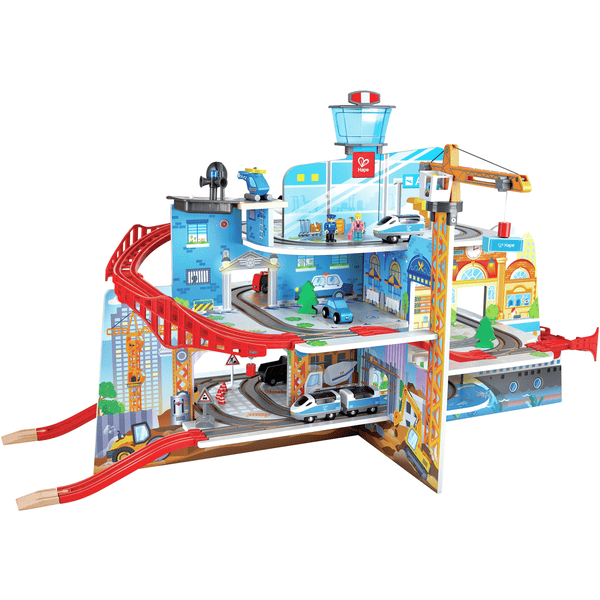 Hape Mega Stad Spoorwegset