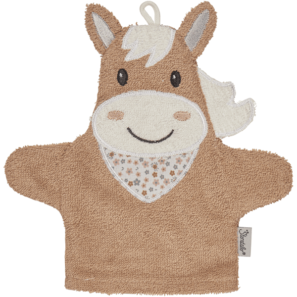 Sterntaler Speel- en washandjes paard Zonnig licht beige 