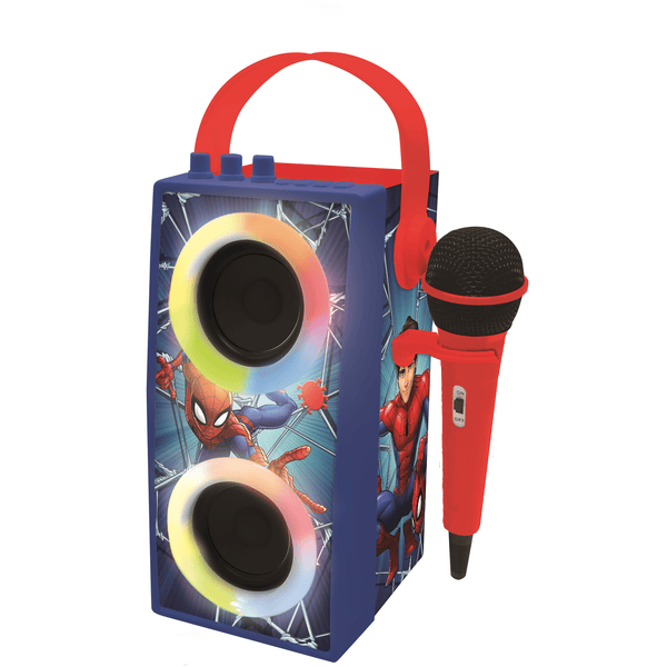 LEXIBOOK Spider-Man Enceinte portable Bluetooth® avec microphone et effets lumineux, noir