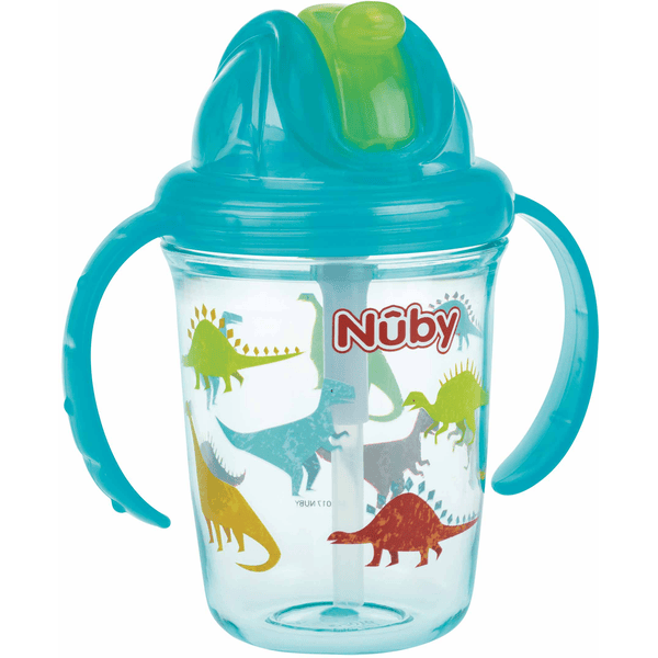 Nûby 360° Trinklhalmtasse aus Tritan 240 ml in aqua