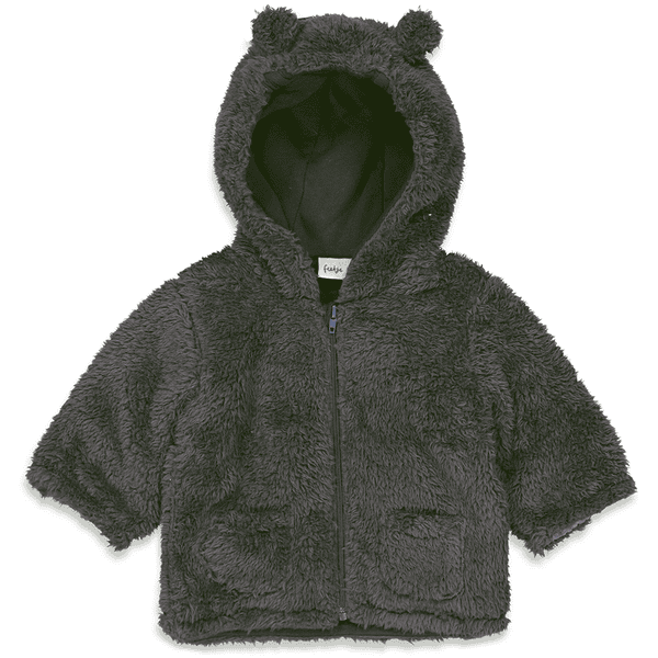 Feetje Veste en peluche Basic Teddy Antraciet