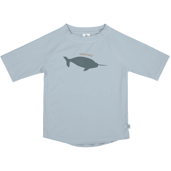 LÄSSIG Camiseta de baño manga corta UV ballena azul claro