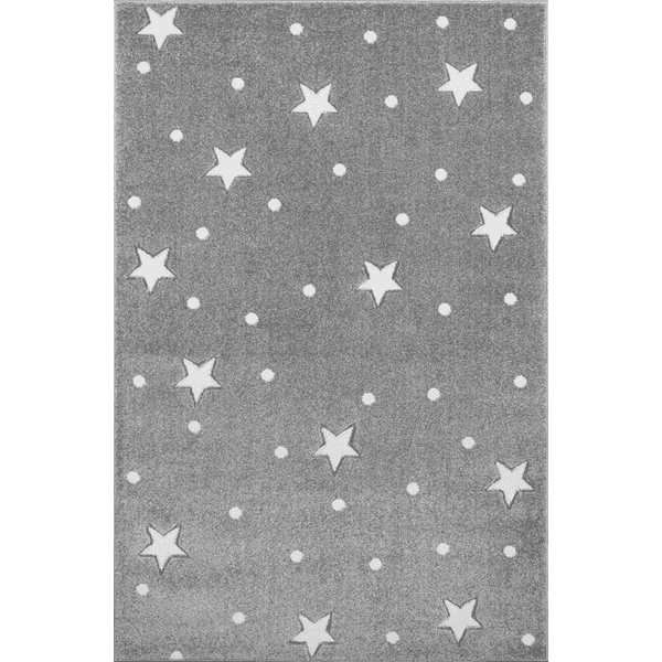 Juego LIVONE y alfombra infantil Kids Love Alfombras gris Heaven plateado/blanco, 120 x 170 cm