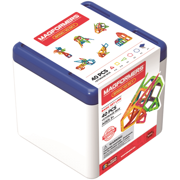 MAGFORMERS® 40er Set mit Aufbewahrungsbox