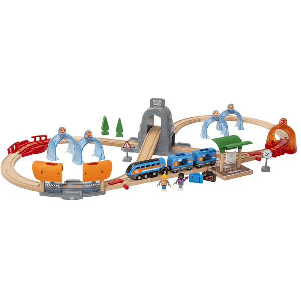 BRIO ® WORLD Smart Tech Sound Action Tunnel Juego de tren madera