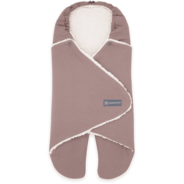 Essential emma & noah wrap blanket with feet Berry