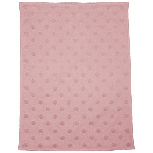 DAVID FUSSENEGGER Kinderdeken RIGA stippen roze 70x90 cm