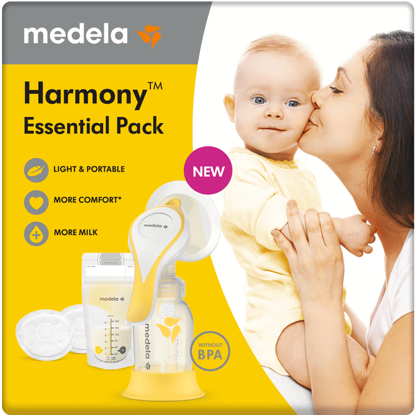 Ensemble de tire-lait manuel Medela – Parfait Duo, comprenant le tire-lait  manuel Harmony et le Recueil-lait Maternel en Silicone. 