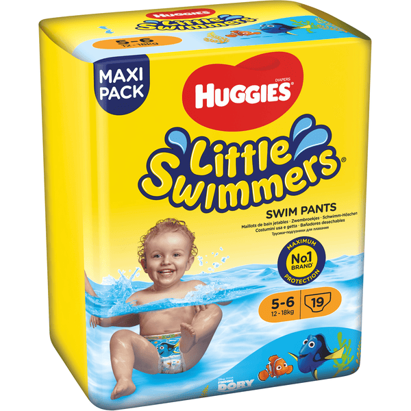 HUGGIES Couches de bain jetables Little Swimmers taille 5-6 4x19 pièces