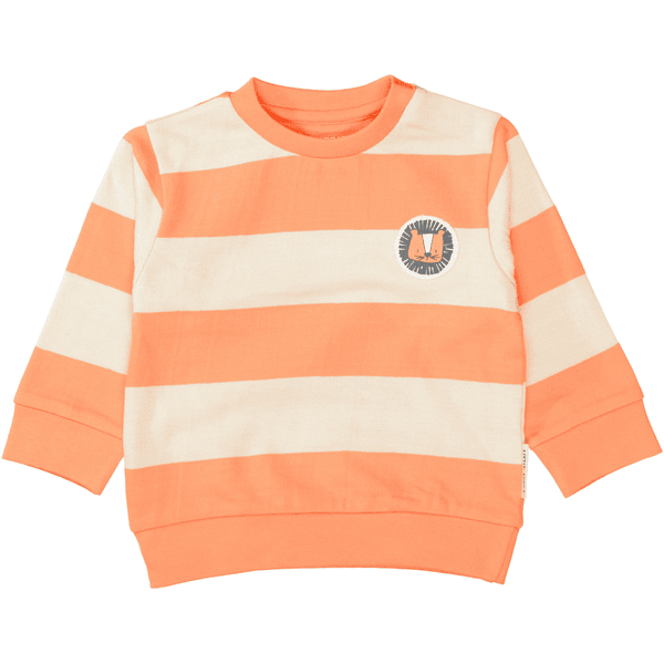 Staccato Sweatshirt orange gestreift