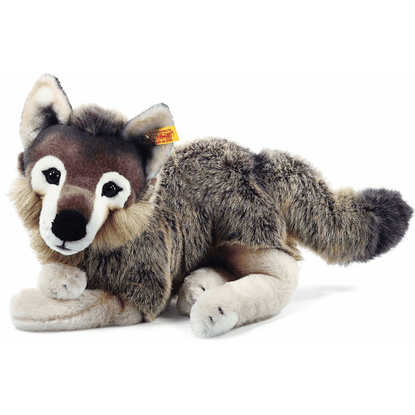 Steiff Snorry Schlenker Wolf, 40 cm grau/braun