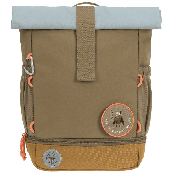 LÄSSIG Mini Rolltop Backpack , Nature olive 