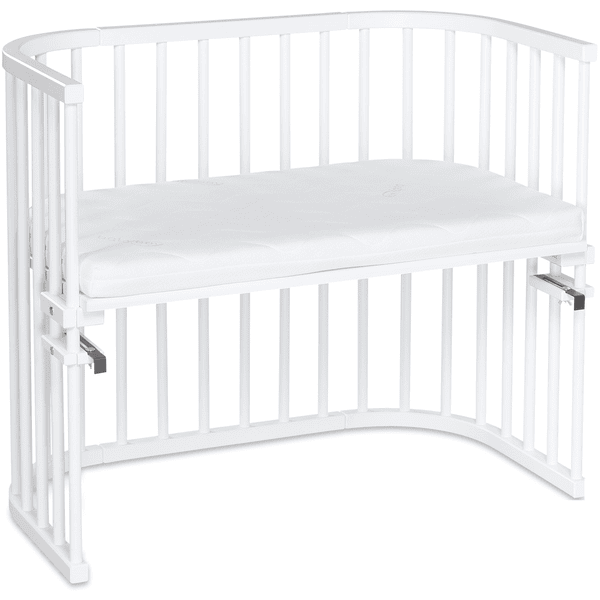 babybay Maxi Bassinet hvit med madrass Calssic Cotton Soft