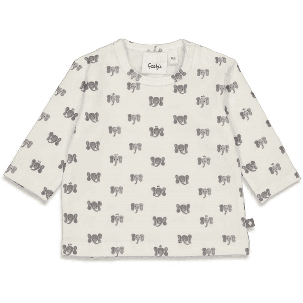 Feetje Langarmshirt Hi Elephant Offwhite