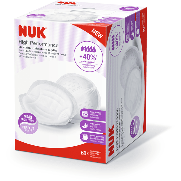 NUK Cojines de lactancia Alto Performance Paquete de 60