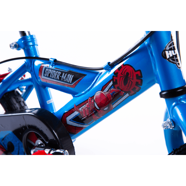 16 Pulgadas Bicicleta Niño Rojo 4-6 Años Spiderman Marvel Con Ruedines Azul