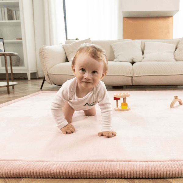 Hakuna Matte Alfombra de juego para bebé 200 x 150 cm rosa 