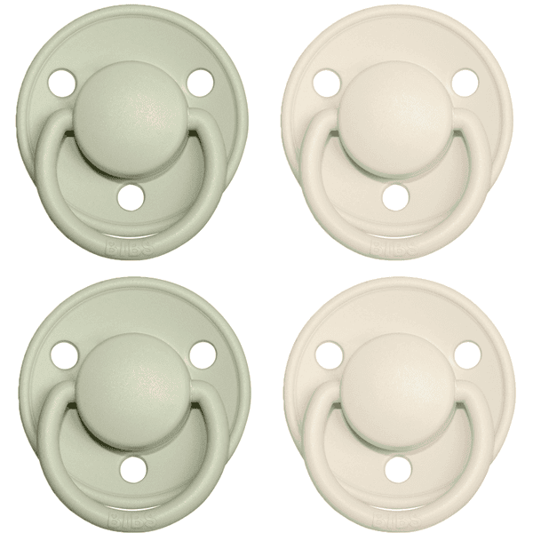 BIBS® Schnuller De Lux Ivory / Sage 0-36 Monate, 4 Stk.