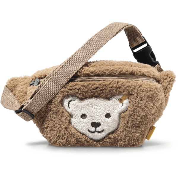 Steiff Bæltetaske Teddy Fleece brun, 20 cm