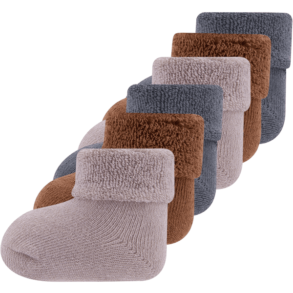 Ewers First Baby Socks 6 Pack Uni 