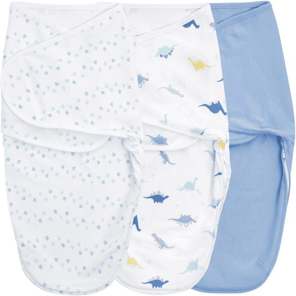 aden + anais™ essential s easy swaddle™ Wrap-around pucksack 3-pack dino-rama