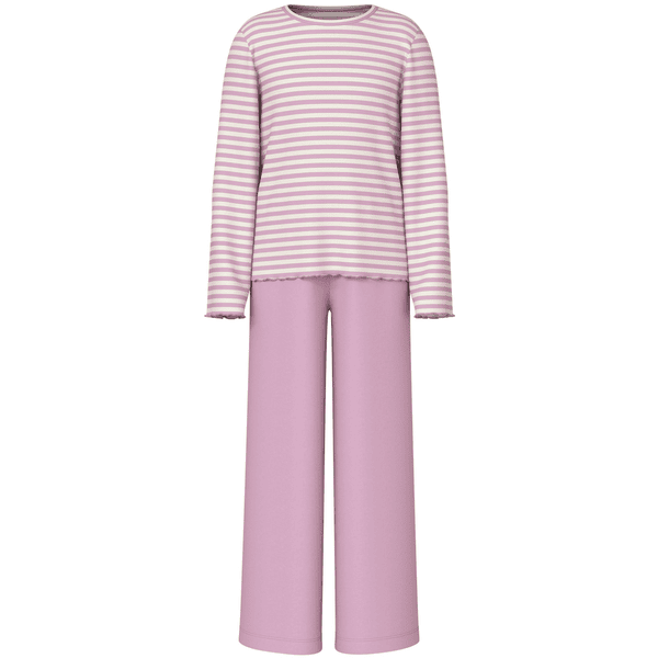 name it 2-delad pyjamas Rosa Lavendel