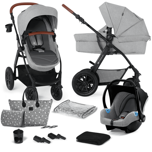 Kinderkraft Kinderwagen 3 in 1 XMOOV light grey