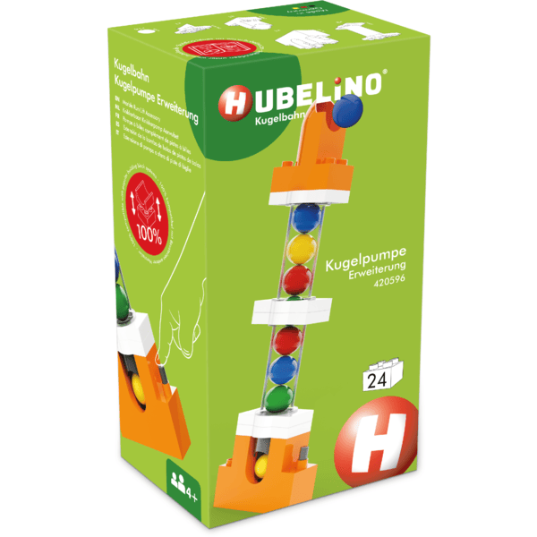 HUBELINO® Kugelbahn Kugelpumpe Erweiterung, 24-teilig