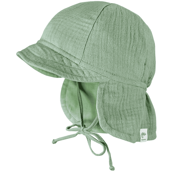 Maximo S child cap muslin frost green 