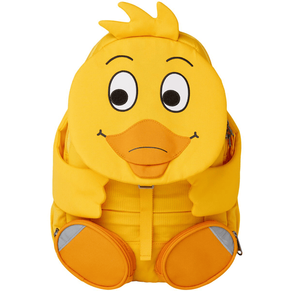 Affenzahn Grandes amigos - mochila para niños: pato WDR, amarillo