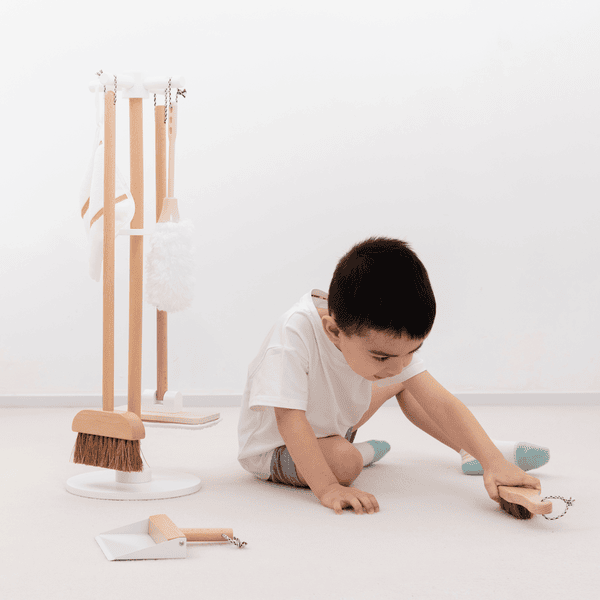 New Classic Toys Kit nettoyage enfant balai mope bois multicolore
