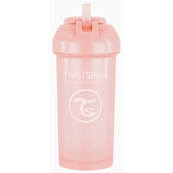 Twist shake  Hrneček s brčkem od 12 měsíců 360 ml, Pearl Pink