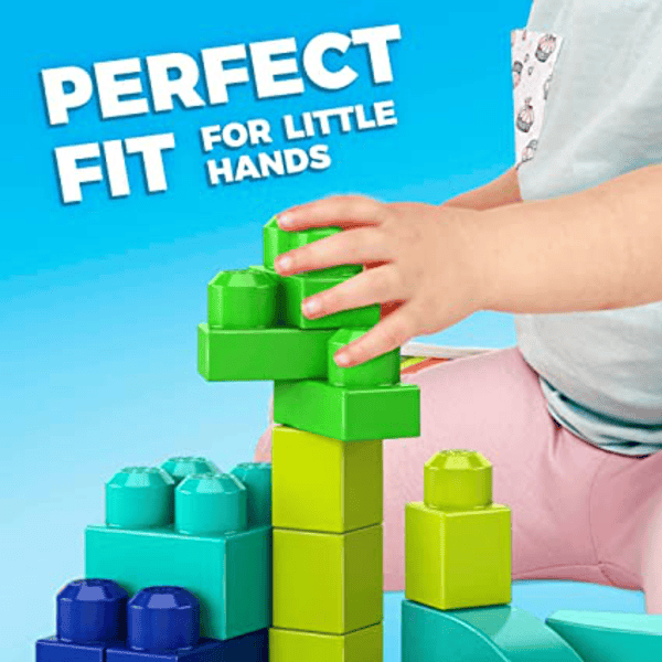 MEGA BLOKS Jeu de briques enfant Building Bag 60 pièces