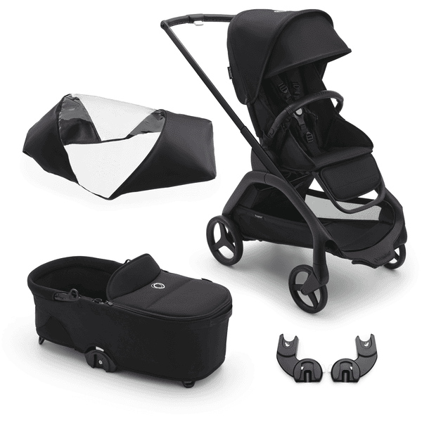 bugaboo Kinderwagen Set Dragonfly Complete Black Midnight Black incl. accessoires