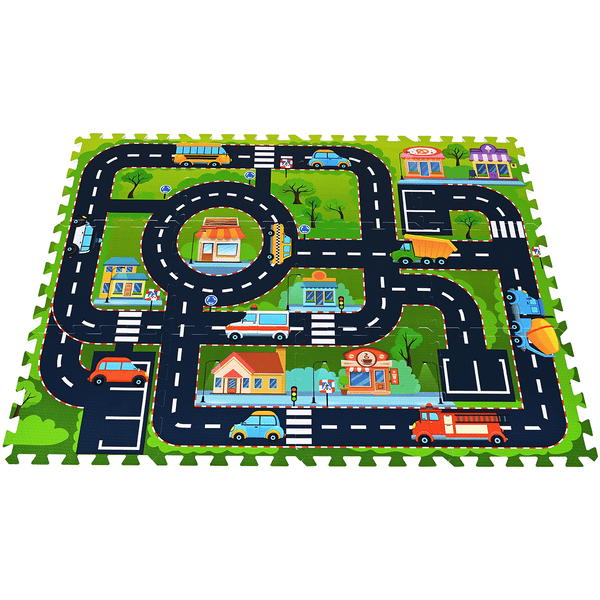 knorr toys® Puzzlematte Straße, 12-teilig