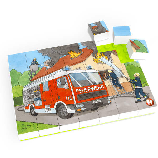 HUBELINO® Puzzle brannvesen operasjon (35 stykker)