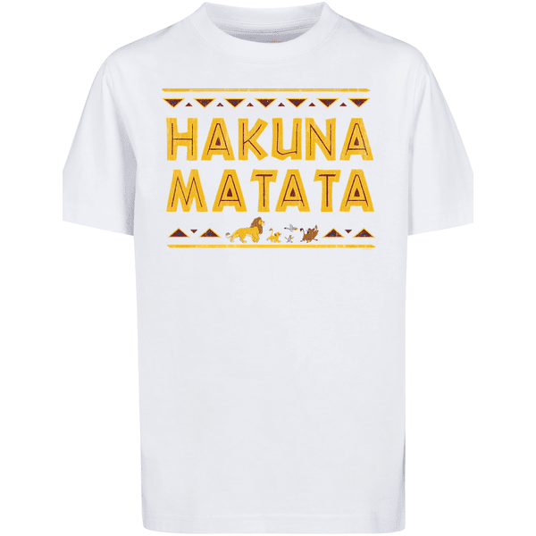 F4NT4STIC T-Shirt Disney König Matata Löwen weiß der Hakuna