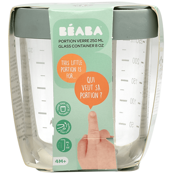 BEABA® Pot de conservation repas verre eucalyptus 250 ml