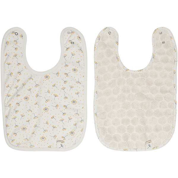 bébé jou® Slabbetje 2-pack Fabulous Wish Grey 