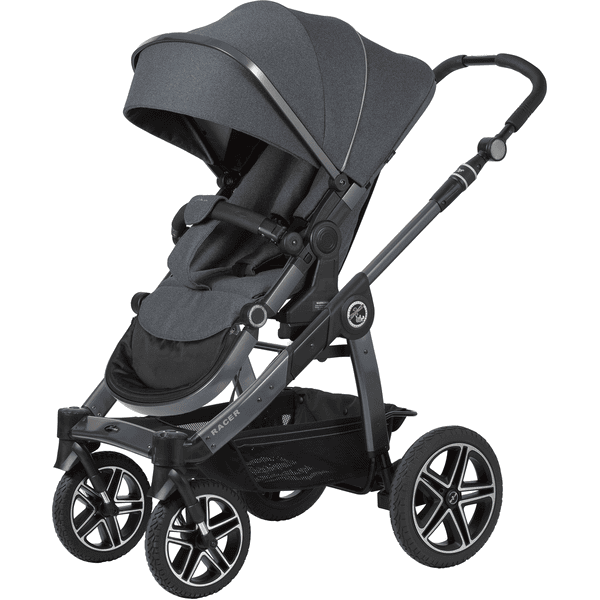 Hartan Stroller Racer GTX med håndbrems Causal Collection blå stein (908) Rammefarge platina