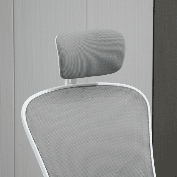Vinsetto Bürostuhl Ergonomisches Design, Atmungsaktiver Polyester-Bezug  Grau 